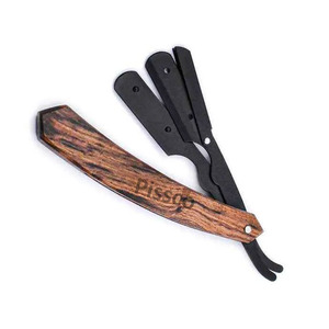 Navaja de Afeitar Plegable Personalizada de Acero Inoxidable, Cuchilla Recta de Acero Inoxidable para Barbería, 1 Unidad - Product Image 1