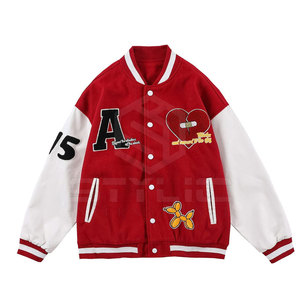 New Arrival Adults Size <b>Men</b> Chenille Embroidery <b>Jackets</b> Low Moq Windproof <b>Men</b> Custom Chenille Embroidery Winter <b>Jackets</b> - Product Image 1