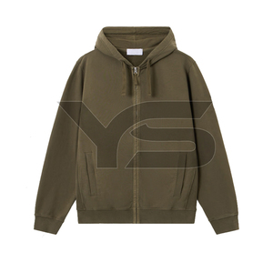 Sudadera con Capucha de Forro Polar y Algodón con Cierre para Hombre, Diseño Cortavientos, Transpirable y de Secado Rápido, Sudadera Personalizada - Product Image 1