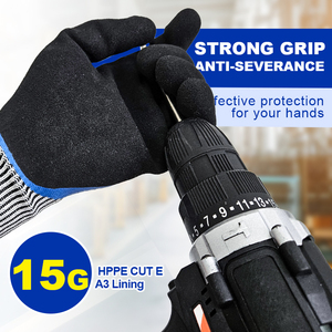 Guantes industriales personalizados EN388 Rigger, guantes de látex resistentes a cortes de arena para trabajo de seguridad para trabajadores - Product Image 5