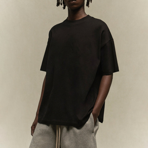 T-shirts amples et surdimensionnés pour hommes, 100 % coton, 300 g/m², à épaules tombantes, avec lettrage, de haute qualité, séchage rapide, respirants, vente en gros - Product Image 2