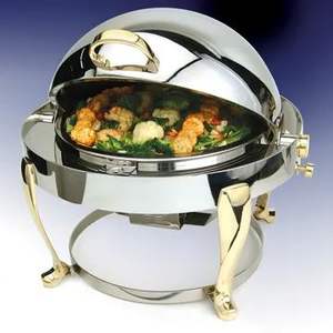 Plat à chafing en acier inoxydable robuste et stable pour les portions de nourriture abondantes, offrant une chaleur et un soutien sécurisés - Product Image 6