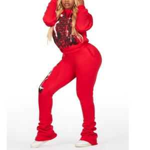 Conjunto Deportivo para Mujer, Pantalones de Chándal Acampanados, Ropa Deportiva Suave, Cómoda y Transpirable para Gimnasio, Fitness y Running - Product Image 1