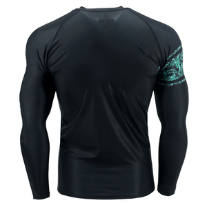 Rashguard personnalisé de haute qualité Bjj Fight Wear manches longues pour hommes Rashguard Compression Sun Shirts - Product Image 6