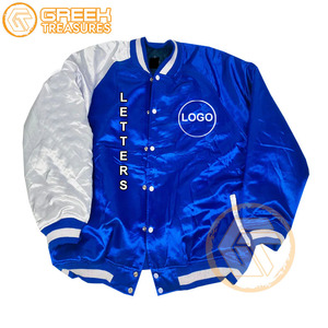 Personalizado Phi | Chaqueta universitaria bordada de satén Beta Fraternidad Transpirable Ropa griega Sigma Hombres Chaquetas al por mayor - Product Image 5