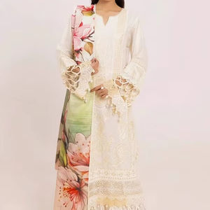 Designer 2025 Best-Selling Eco-Friendly <b>Women's</b> Casual Shalwar Kameez Lawn Dupatta New Design Washable OEM Kameez for Solid - Product Image 1