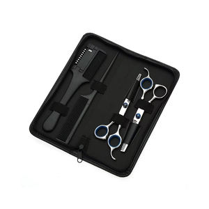 Kit de ciseaux de barbier professionnels 4 pièces en acier inoxydable durable de haute qualité pour la coupe et l'éclaircissement des cheveux - Modèle 2026 - Product Image 1