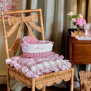 Cesta de ratán rosa hecha a mano, cesta de almacenamiento al por mayor, ecológica, hecha en Vietnam - Product Image 5
