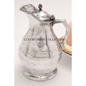 Handmade fancy metal drink jug with luxurious detailing and durable high-quality material perfect for home restaurants - Product Image 4