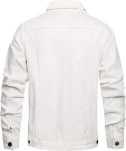 Vestes pour hommes 2026 Vente en gros Conception personnalisée Veste en jean standard Style streetwear pour hommes Col montant Logo frontal Service OEM - Product Image 2