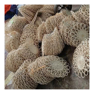 Plateau en rotin fait à la main, matériau écologique naturel, bel art tissé, idéal pour les présentoirs de vente au détail, centre de table, événements, cadeaux - Product Image 1