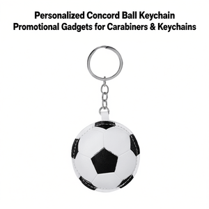 Portachiavi Personalizzato a Forma di Pallina Concord, Gadget Promozionale per Moschettoni e Portachiavi - Product Image 2