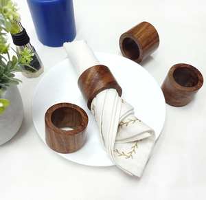 Anillos de Servilleta Modernos y Ecológicos de Resina, Metal, Madera y Vidrio, Opciones Personalizadas, Decoración de Mesa por MS Handicraft - Product Image 6