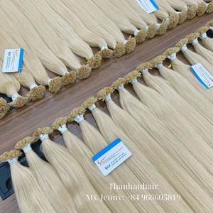 Extensions de cheveux à la kératine Extensions de pointes plates de couleur blonde Cheveux de très haute qualité prêts à expédier - Product Image 3