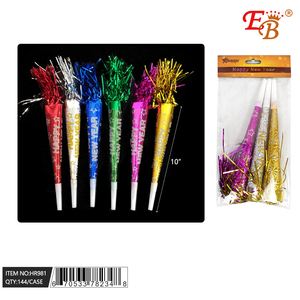 144แตรกระดาษ10 "สำหรับงานเลี้ยงปีใหม่ (3) ชิ้น/กล่องสำหรับตกแต่งตามเทศกาล - Product Image 1