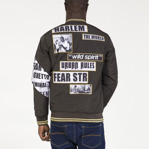 เสื้อแจ็กเก็ตบอมเบอร์สำหรับผู้ชายเสื้อแจ็คเก็ตบอมเบอร์แขนยาวปักโลโก้สำหรับ2026 - Product Image 4