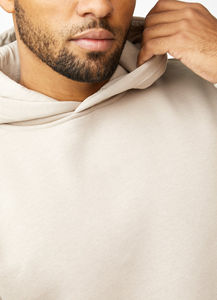 ชุดวอร์มผ้าฝ้ายโอเวอร์ไซส์สำหรับผู้ชายชุดฤดูหนาวขนาดพิเศษพิมพ์ลายโลโก้ผ้าฟลีซแบบพื้นพื้นประดับพลอยเทียม - Product Image 3