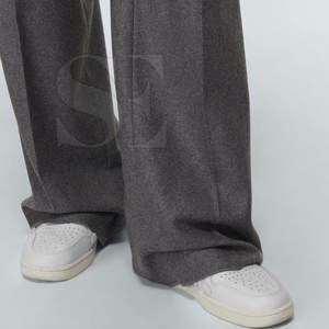 Jeans pour hommes, pantalons vintage décontractés, noir et gris, jeans stretch délavés, jeans évasés grande taille personnalisés pour hommes - Product Image 6