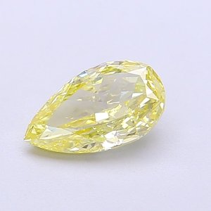 Diamante Cultivado en Laboratorio, Corte Pera, 1.03ct, VVS2, Amarillo Intenso Fantasía - Product Image 1