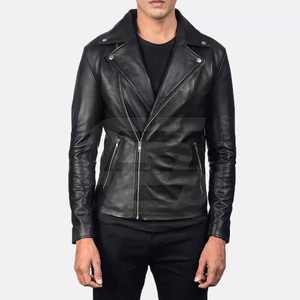 Veste en cuir personnalisée à la mode pour hommes au meilleur prix Veste en cuir à la mode fabriquée au Pakistan à vendre - Product Image 2