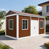 Maison préfabriquée portable à assemblage rapide en panneaux sandwich pour logement de travailleurs extérieurs et bâtiment de bureaux