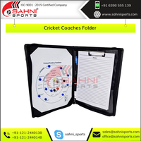 Carpeta de entrenadores de cuero sintético de la mejor calidad, accesorios de Cricket al por mayor, novedad de 2022