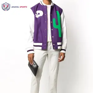 Combinaison de couleurs blanc et violet, meilleures vestes élégantes, dernière conception, haute qualité, vente en gros, meilleures versions par ANAYAL SPORTS