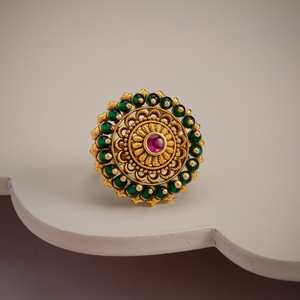 Antique Fashionable <b>Adjustable</b> Finger <b>Ring</b> 185139 Inlay Claw Technology Boys Wedding <b>Ring</b> Watch Opening <b>Size</b> - Product Image 2