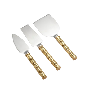 Juego de Cuchillos para Queso, Acero Inoxidable con Acabado Dorado, Ecológico, Duradero, Hecho a Mano, Diseño Moderno, para el Hogar, Cocina, Restaurante, Hotel - Product Image 5