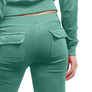 ชุดวอร์ม2ชิ้นสำหรับผู้หญิงชุดวอร์ม2ชิ้นสำหรับฤดูหนาวผ้ากำมะหยี่ - Product Image 5