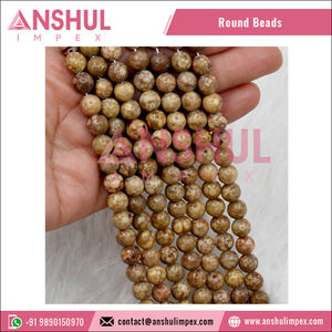 Piedras medicinales de cristal tallado de grado puro, decorativas y curativas, de alta calidad, cuentas redondas de 8 mm de piedra natural de la India. - Product Image 5