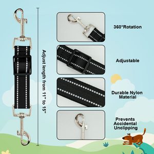 Có thể điều chỉnh prong đôi đã kết thúc sao lưu Pet Dog an toàn cổ áo sao lưu clip Clasp Dây Xích Kẹp Clip nối tím cho chó khai thác - Product Image 4