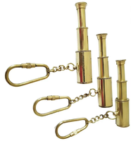 Porte-clés télescopique 3D en laiton, fait main, style vintage nautique, cadeau léger, étanche, couleur personnalisée, décoration intérieure