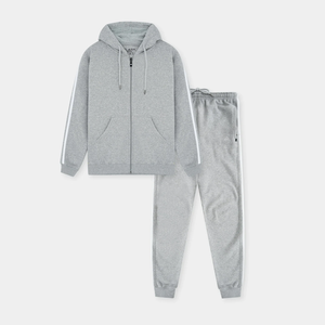 Ensemble de survêtement sportif pour homme, streetwear décontracté, personnalisable, logo imprimé, poids lourd, taille XL et plus, hiver 2025, respirant - Product Image 6