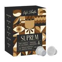 Hoogwaardige fruit- en amandel-aroma gemalen koffiemix, 100% Arabica, geschikt voor composteerbare capsules, 20 stuks
