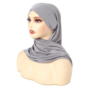 Pañuelo Suave de Poliéster con Pedrería, Rectangular, Hijab, Pañuelo para la Cabeza, Chal, Gorro - Product Image 1