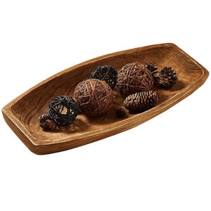 ชามไม้ธรรมชาติลายเพ้นท์มือ ดีไซน์ใหม่ล่าสุด ขายดีที่สุด ชามอเนกประสงค์ ของตกแต่ง ของขวัญ 100 ชิ้น - Product Image 1