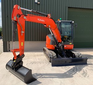 Chargeuse sur chenilles Kubota U48-4 de 5 tonnes, 40 CV, avec boîte de vitesses, machine de terrassement, disponible à prix réduit. - Product Image 3