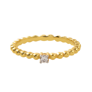 925อัญมณี CZ ชุบทองแหวนเงินแท้ - Product Image 2