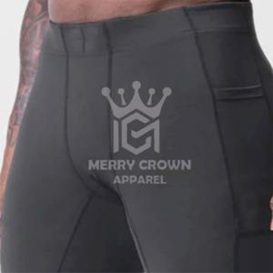 Pantalones cortos de gimnasio Hombres 100% Poliéster Compresión Fitness Correr Entrenamiento Atlético Gimnasio Pantalones cortos deportivos Ropa para hombres - Product Image 5