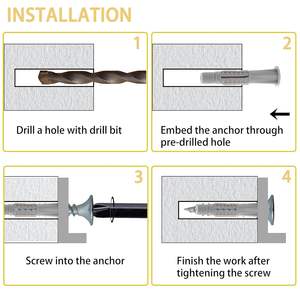 Anclaje de pared de plástico expansión de plástico personalizado al por mayor - Product Image 2