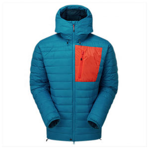 Veste d'hiver de randonnée en montagne imperméable réversible à fermeture éclair de marque privée, taille plus, réduction en gros - Product Image 1