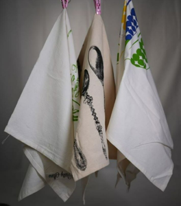 Serviette de cuisine en coton à motif floral, séchage rapide, écologique, hypoallergénique, jetable, utilisation en cuisine, logo personnalisé imprimé - Product Image 6