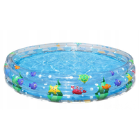 Piscine gonflable pour enfants Martom en PVC 183x33cm Légère 1,88kg pour les enfants de 3 ans Utilisation à domicile, en extérieur et à la plage