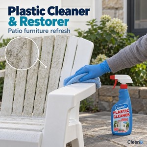 Spray detergente e rigenerante per plastica 500ml, protettivo UV per finiture in plastica, per finiture nere auto, mobili da esterno, telai in PVC, OEM - Product Image 2