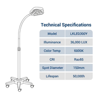Lampe d'éclairage chirurgical LED à flexible CHLED300Y, 7 perles, haute luminosité, pour examen en clinique, hôpital, chirurgie