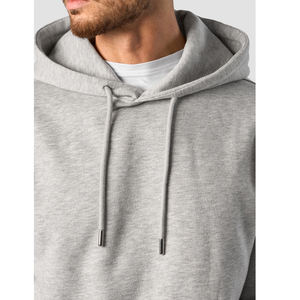 100% Cotton <b>Thick</b> Fleece <b>Hoodies</b> <b>for</b> <b>Men</b> Custom Design Full Sleeves Thermal with Embroidered Logo Printed Pattern - Product Image 3