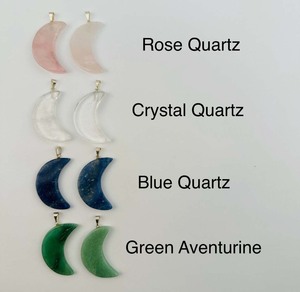 Collar con colgante de media luna de Plata de Ley de 15mm hecho a mano, cuarzo azul con abalorio budista, joyería de moda Vintage de buen aspecto - Product Image 1