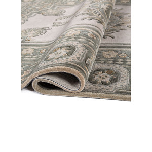 พรมขนสัตว์และวิสโคสทอมือลาย Kora Ivory หนา 10 มม. ลายแบบนามธรรม สำหรับใช้ในบ้าน-Top-179 พรมห้องนั่งเล่นสำหรับทางเดิน - Product Image 2