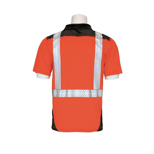 Polos de talla grande de nuevo diseño hechos a medida al por mayor con cinta reflectante camisas de secado rápido de media manga para ropa de trabajo - Product Image 2